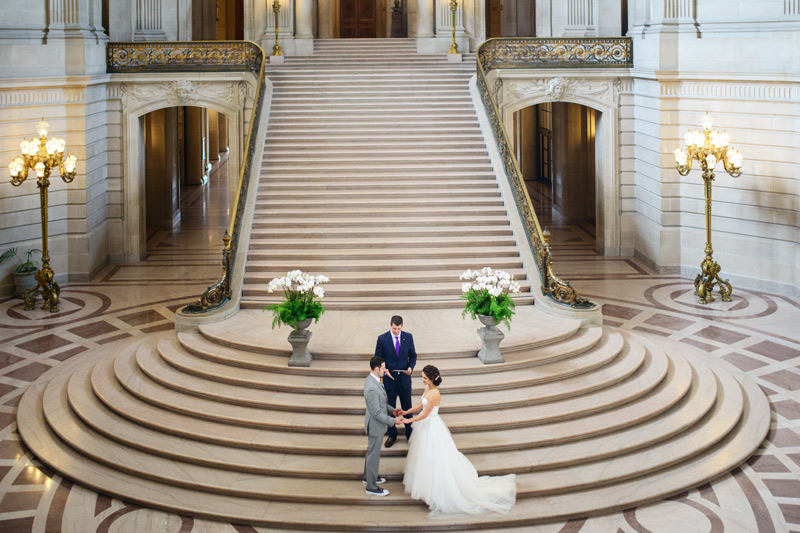 San Francisco City Hall Reserved Weekend Wedding